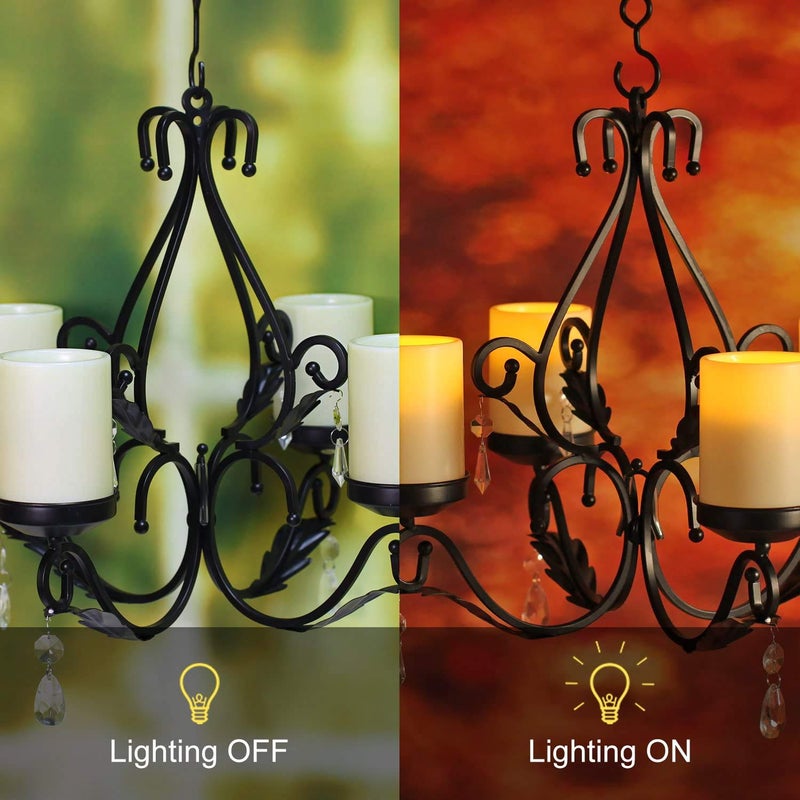 GiveU 3 in 1 Ambient Lighting Chandelier Chain Hang Metal Wall Sconce - Image 4